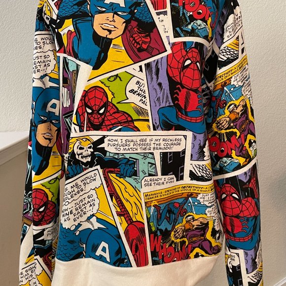 Marvel Comics Capt. America/Spiderman Sweatshirt - S - Picture 2 of 5